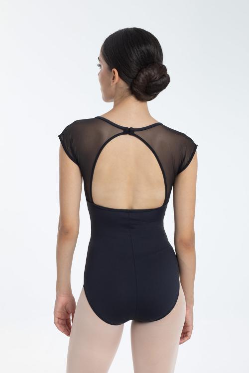 intermezzo Maillot ballet manga malla corta y espalda abierta Intermezzo Promoción por tiempo limitado