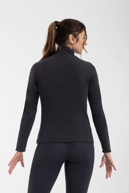 intermezzo Chaqueta Afelpada Negra Básica de Patinaje Intermezzo Ahorra y exporta