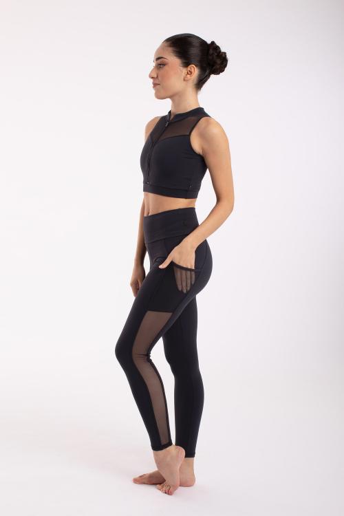 intermezzo Top Deportivo Mao con Cremallera de Intermezzo tejido elástico Supplex® Rebajas de fin de temporada