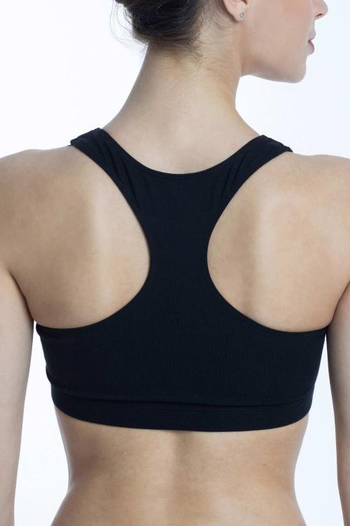 intermezzo Sujetador Deportivo Negro cruzado en Supplex® de Intermezzo Devoluciones gratuitas