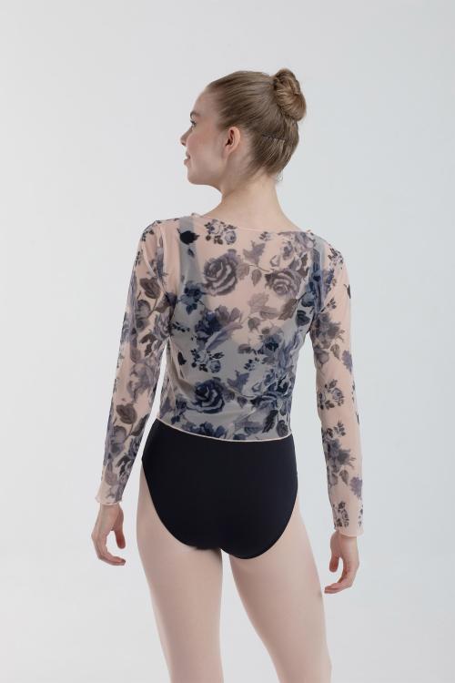 intermezzo Top Celia en manga larga de tul floral estampado de Intermezzo Ballet Danza 2025