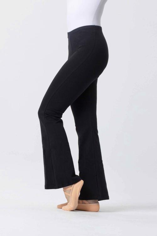 intermezzo Pantalón Flare negro cintura media con tejido Algodón Orgánico de Intermezzo Outlet online