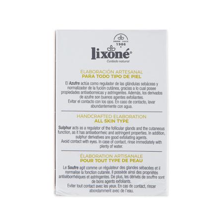 lixone JABÓN de Azufre Última moda