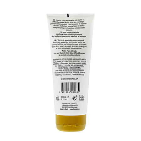 lixone LECHE CORPORAL Aceite Argán Ecológico 200 ml ÚLTIMAS EDICIONES