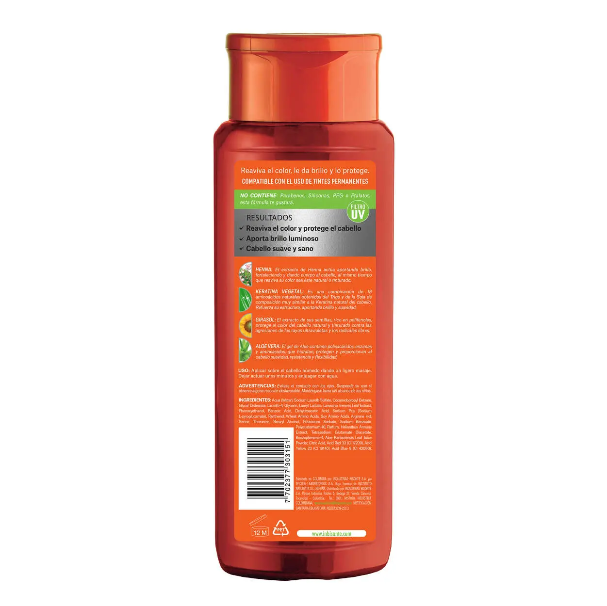 naturaleza y vida Champú coloursafe cobrizo x 300 ml Envío gratis