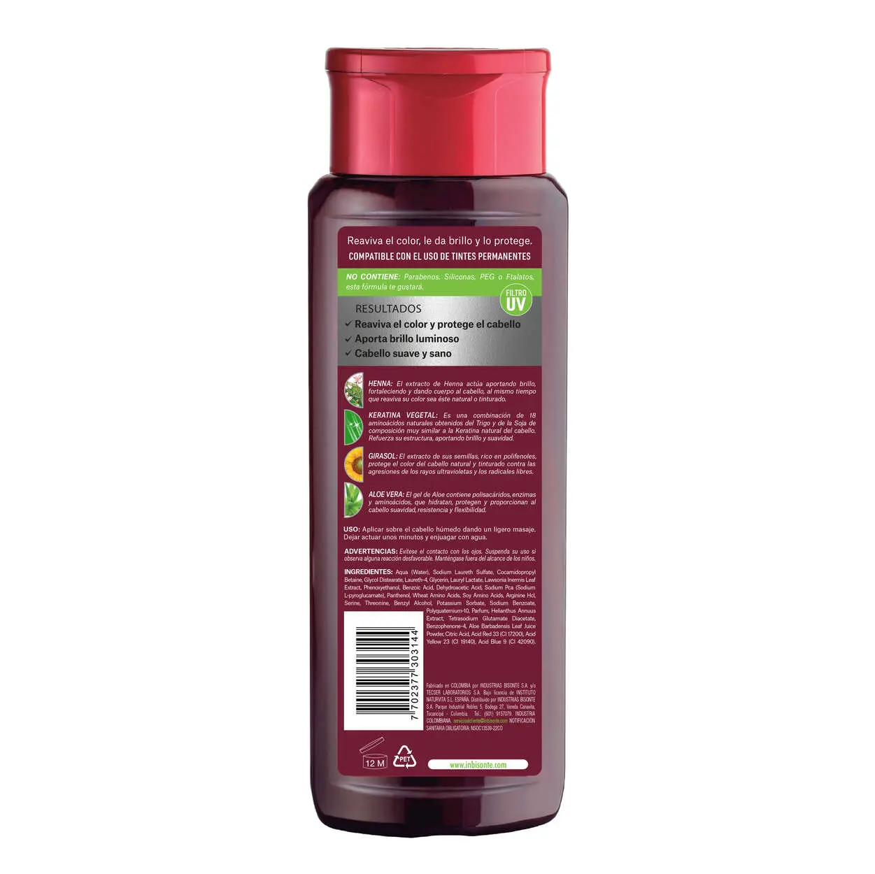 naturaleza y vida Champú coloursafe pelirrojo x 300 ml Oferta especial