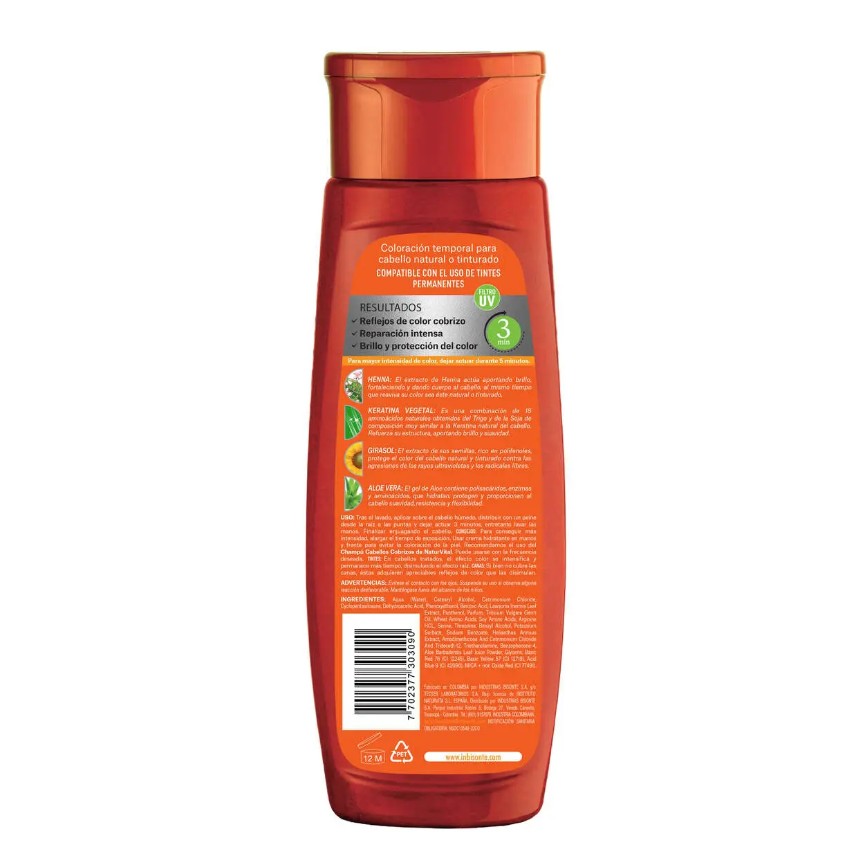 naturaleza y vida Mascarilla capilar coloursafe cobrizo x 300 ml ÚLTIMAS EDICIONES