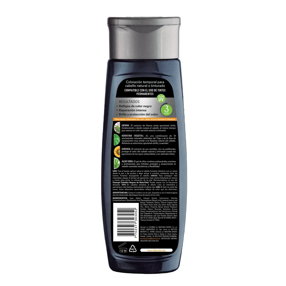 naturaleza y vida Mascarilla capilar coloursafe negro x 300 ml Últimos 2 días