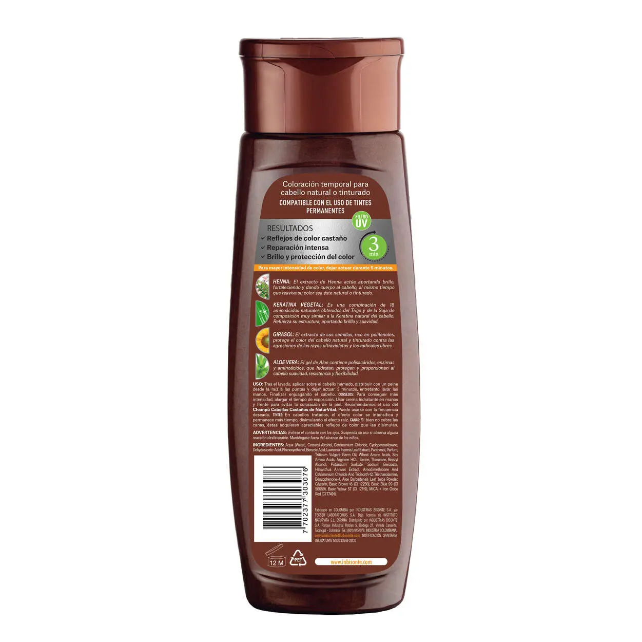 naturaleza y vida Mascarilla capilar coloursafe castaño x 300 ml Último día