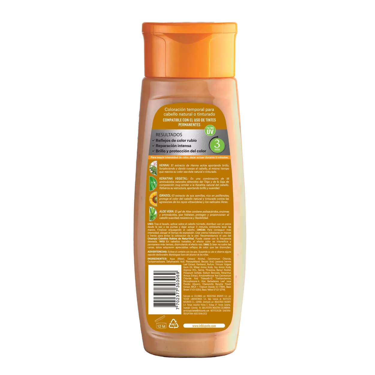 naturaleza y vida Mascarilla capilar coloursafe rubio x 300 ml Promoción por tiempo limitado