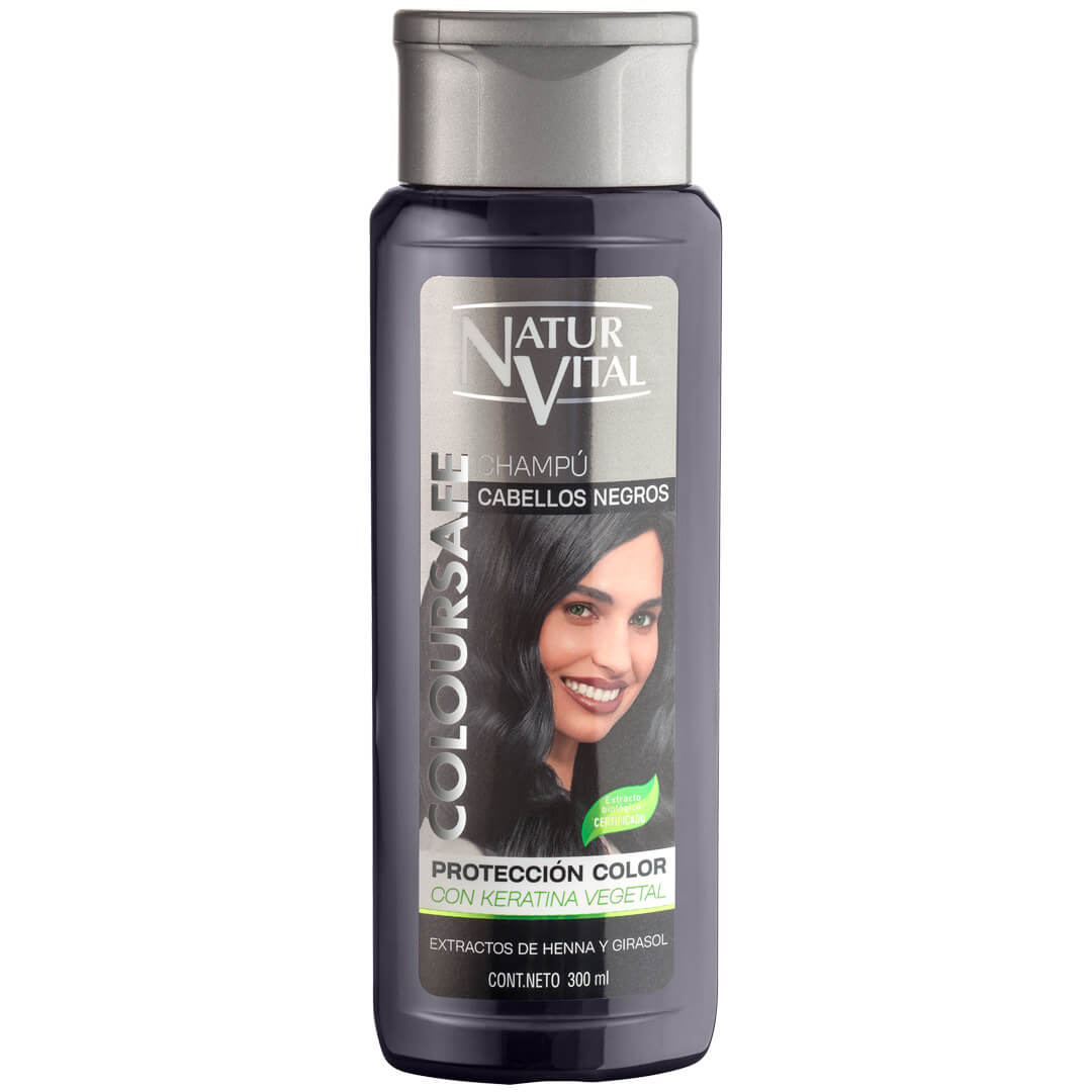 naturvital Champú ColourSafe Cabellos Negros