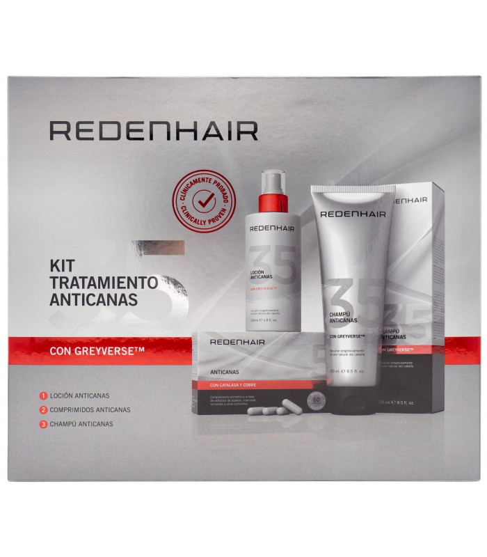 redenhair KIT TRATAMIENTO ANTICANAS - 500gr Últimos 2 días