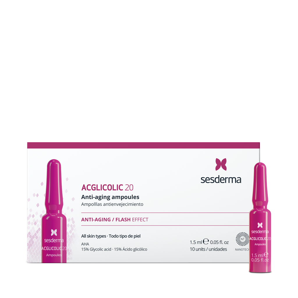 sesderma ACGLICOLIC 20 Ampollas Libre de impuestos