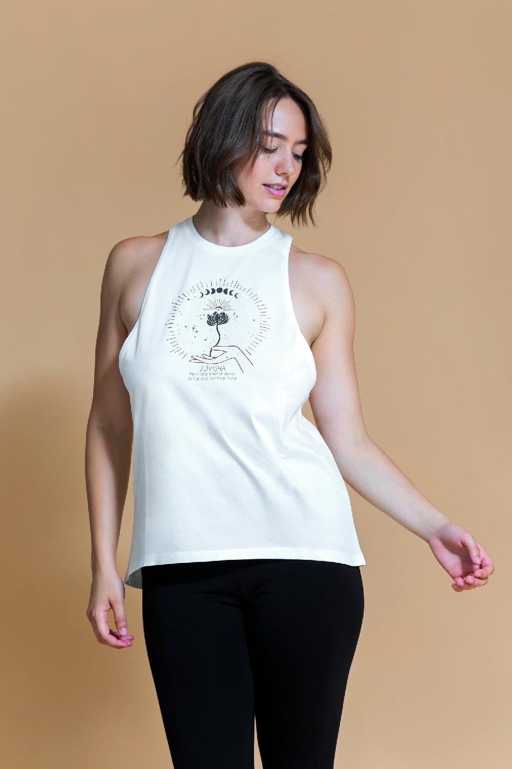 shambhala barcelona Top Jijivisha Blanco Roto Solo hoy