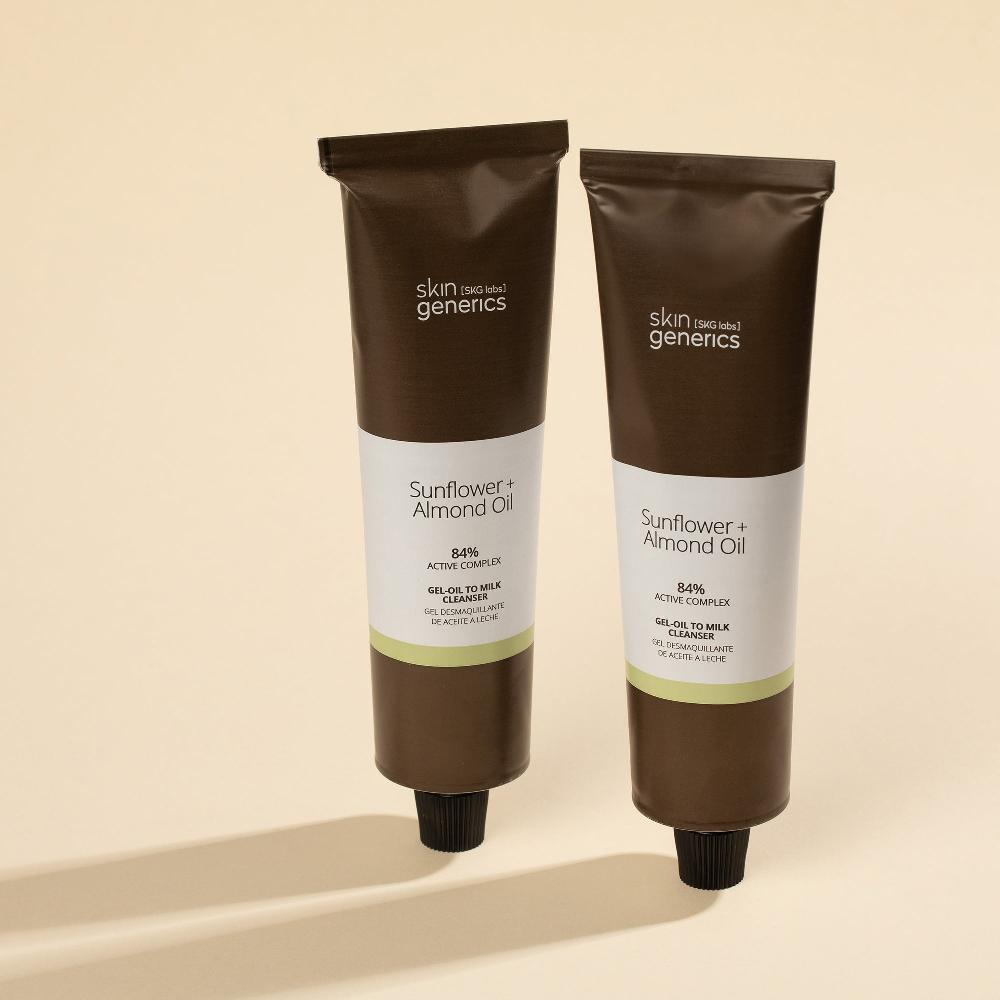skin generics Desmaquillante Triple Textura con Aceite de Girasol (gel-aceite-leche) Solo queda un día