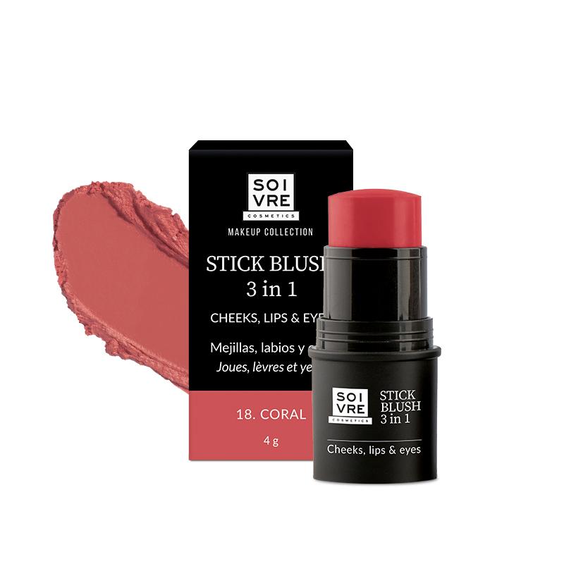 soivre cosmetics Stick Blush CORAL 4g Últimos 3 días