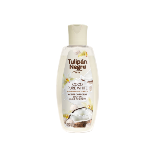 tulipán negro Aceite Corporal Tulipán Negro Coco Pure White 200 ml Envío gratis