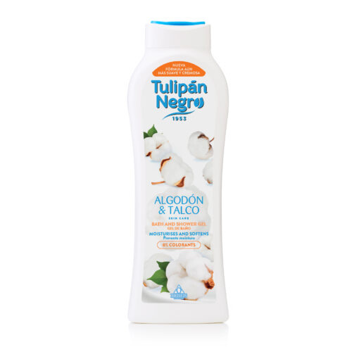 tulipán negro Gel de baño Tulipán Negro Algodón y Talco 650 ml Tienda de fábrica