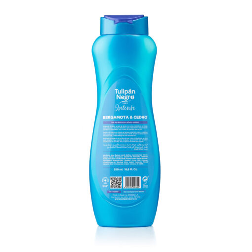 tulipán negro Gel de Ducha Intense Bergamota & Cedro 550 ml Ahorra y exporta