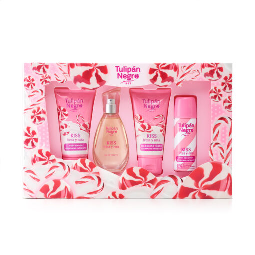 tulipán negro Estuche Tulipán Negro Kiss Fresa y Nata Descuento