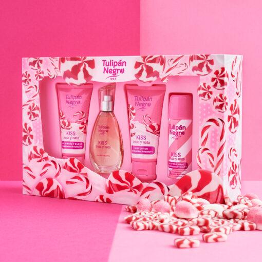 tulipán negro Estuche Tulipán Negro Kiss Fresa y Nata Descuento