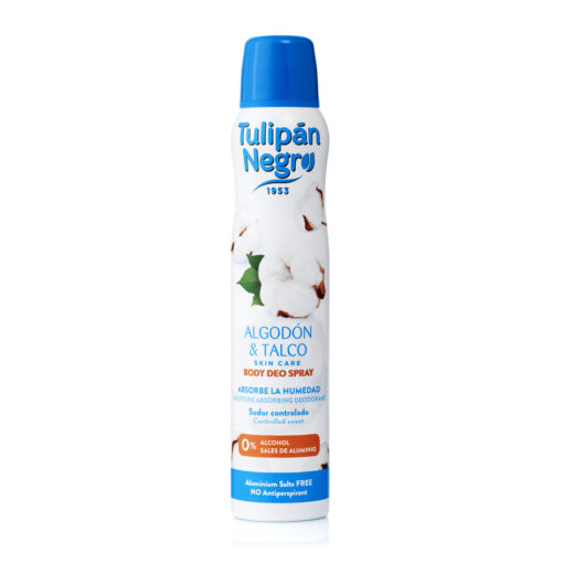 tulipán negro Desodorante Tulipán Negro Deo Spray Algodón y Talco 200 ml Oferta especial de fábrica