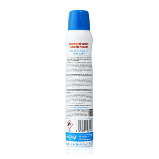 tulipán negro Desodorante Tulipán Negro Deo Spray Algodón y Talco 200 ml Oferta especial de fábrica