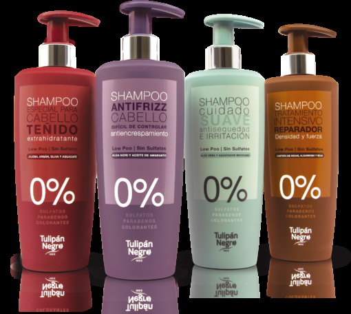 tulipán negro Champú Sin Sulfatos Tulipán Negro Low Poo Intensivo Reparador 500 ml En oferta