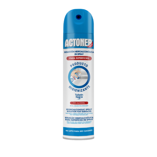 tulipán negro Solución Hidroalcohólica Actoner en spray para superficies 400 ml Libre de impuestos