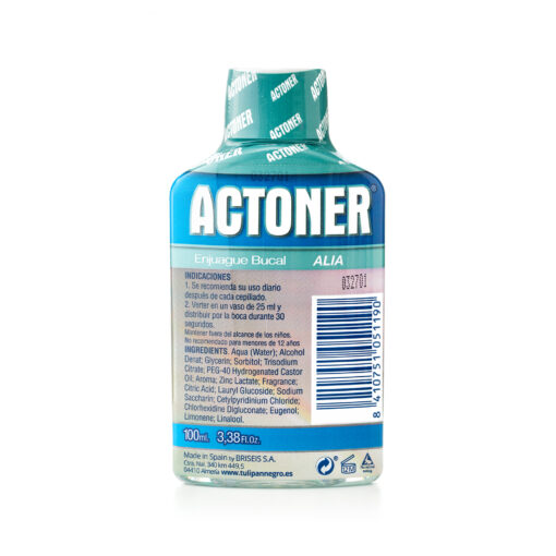 tulipán negro Enjuague Bucal Actoner Alia 100 ml Grandes ahorros