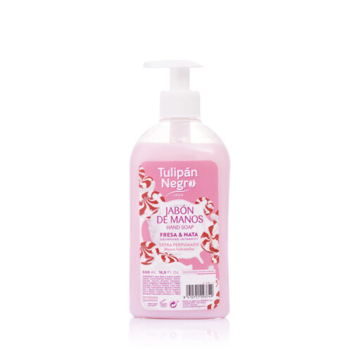 tulipán negro Jabón de manos Fresa y Nata 500 ml Descuento