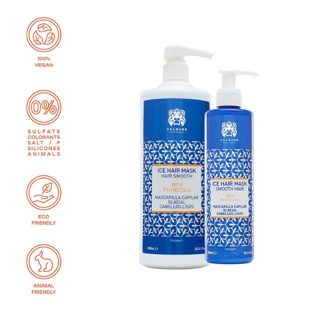 valquer laboratorios Mascarilla capilar glacial para cabellos lisos En oferta