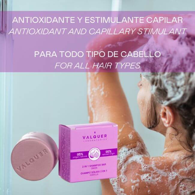 valquer laboratorios Champú sólido 2 en 1 Cebolla - 70 g Última moda