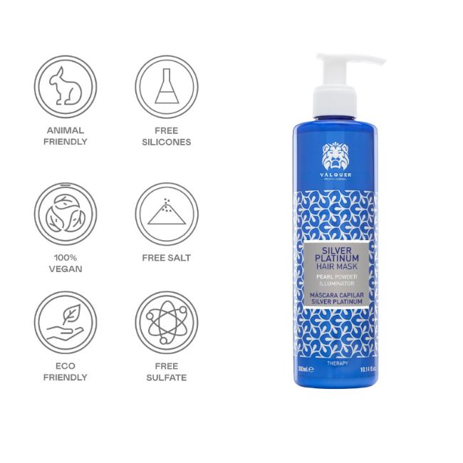 valquer laboratorios Mascarilla capilar Silver Platinum - 275 ml En oferta