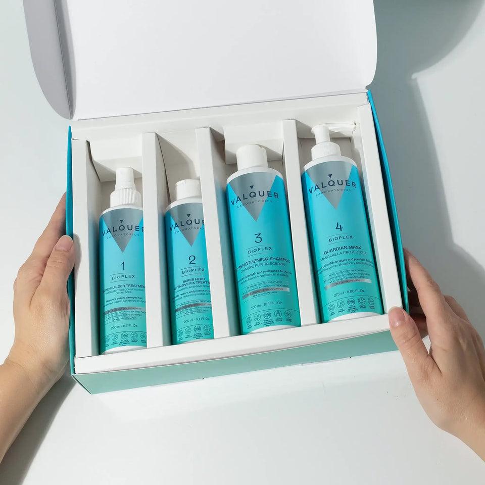 valquer laboratorios Estuche Bioplex - Tratamiento Completo para Reconstrucción y Protección Capilar - 975 ml Ventas relámpago