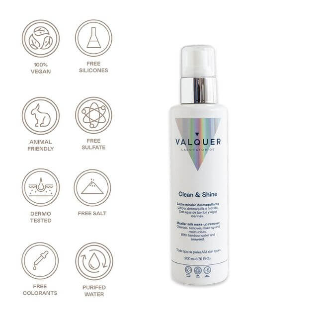 valquer laboratorios Leche facial micelar desmaquillante - 200 ml Liquidación