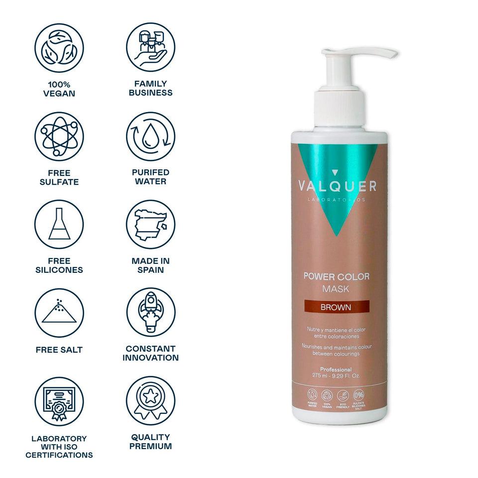 valquer laboratorios Mascarilla color Castaño - Power Color - 275 ml Última moda