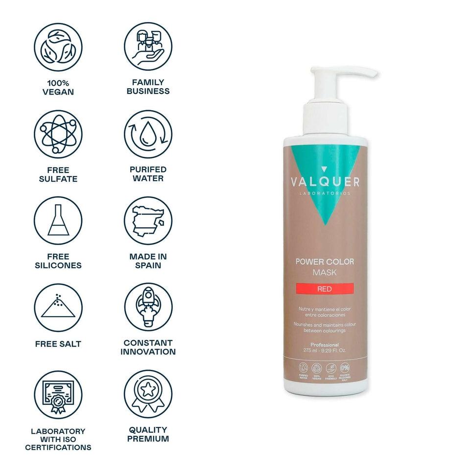 valquer laboratorios Mascarilla color Rojo - Power Color - 275 ml Tienda