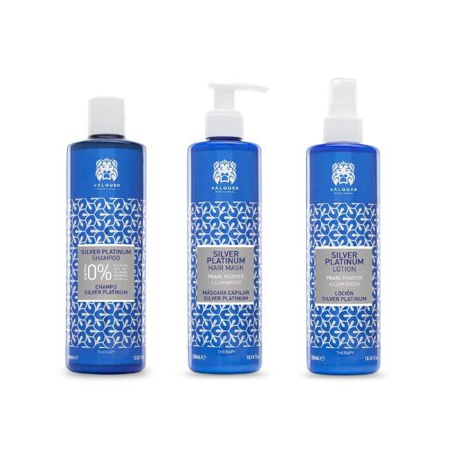 valquer laboratorios Pack Silver - Champú Mascarilla y Loción -1000 ml