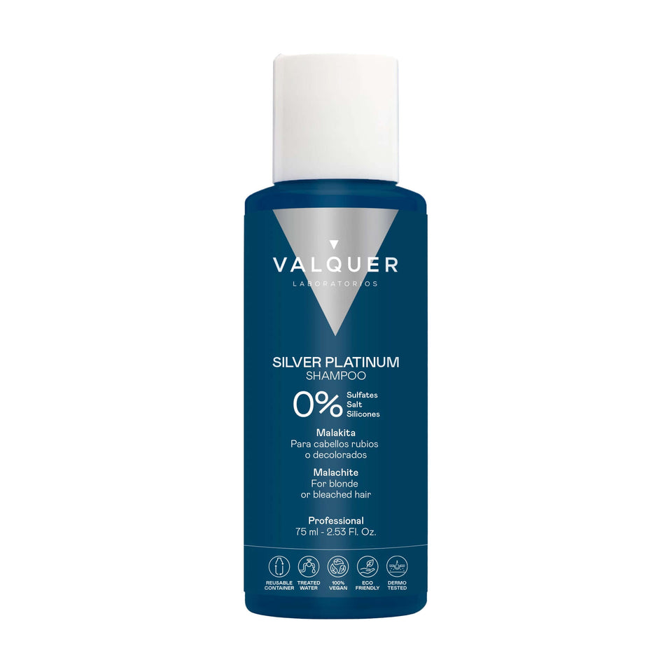 valquer laboratorios Champú Matizador 0% sin sulfatos - Silver Platinum - 75 ml