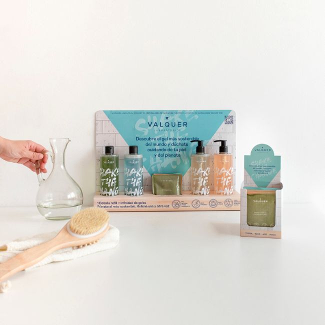 valquer laboratorios Sobres Earth de 25 g - Valquer Shake - Gel de baño sostenible Superdescuento