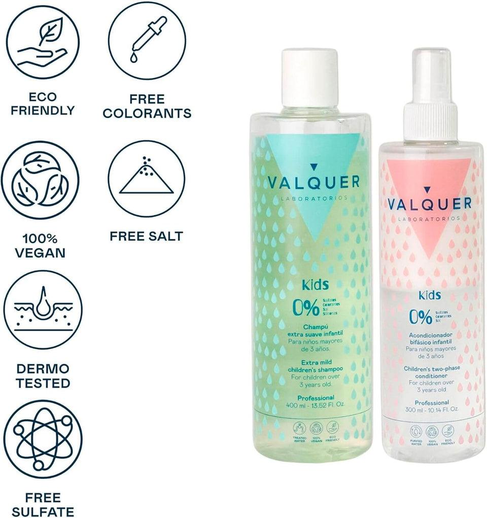 valquer laboratorios Pack Champú y Acondicionador Bifásico Infantil - 700 ml Descuento por venta flash