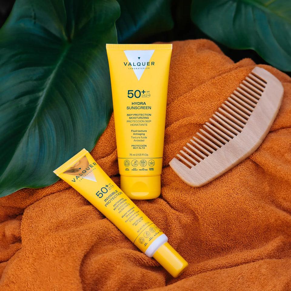 valquer laboratorios Pack Solar Facial Invisible Protection e Hydra Sunscreen SPF 50+ - 115 ml Rebajas de fin de temporada