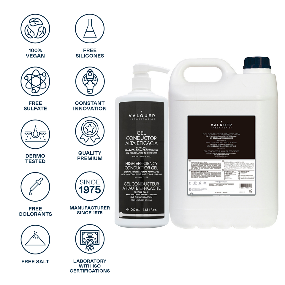 valquer laboratorios Pack Gel conductor Facial & Corporal - 6000 ml Gran oferta