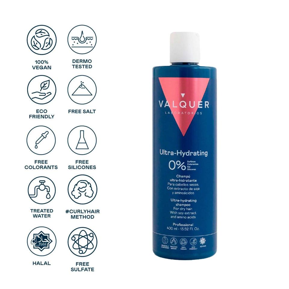 valquer laboratorios Champú Hidratante para Cabello Seco - 0% Sin Sulfatos ÚLTIMAS EDICIONES
