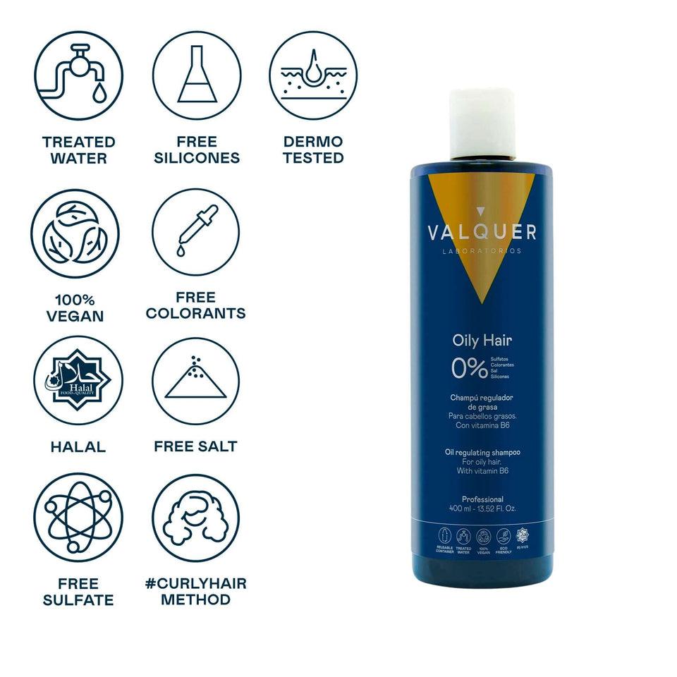 valquer laboratorios Champú para Cabello Graso - 0% Sin Sulfatos Últimos 2 días
