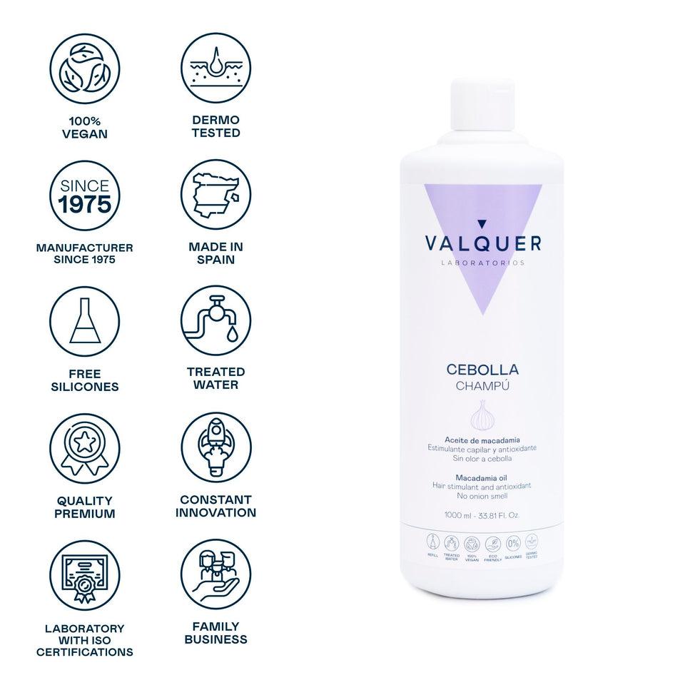 valquer laboratorios Champú de Cebolla para todo tipo de cabello Último día