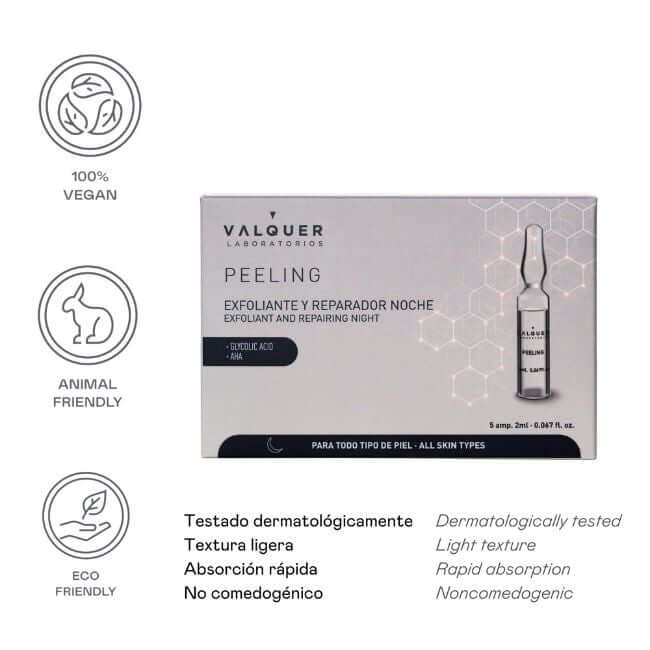 valquer laboratorios Ampollas peeling - 5 x 2 ml Solo queda un día