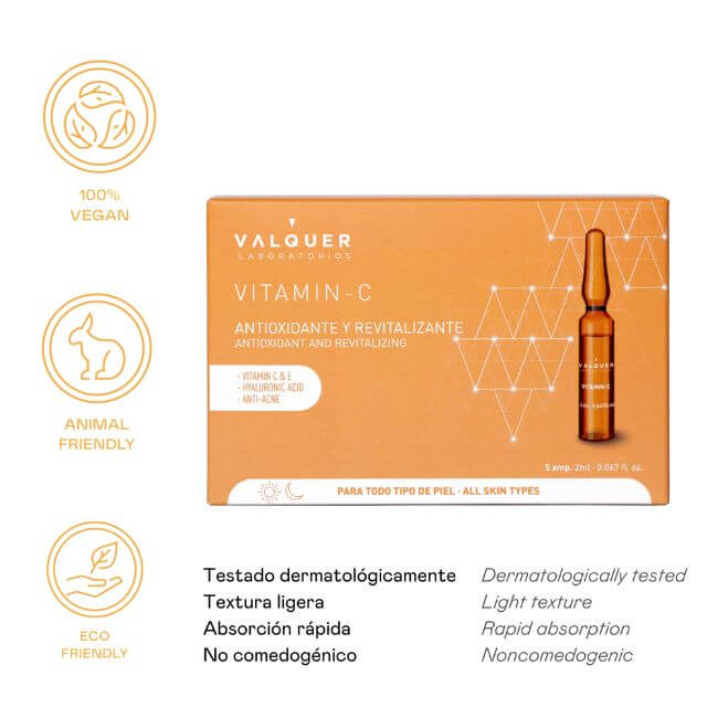 valquer laboratorios Ampollas Vitamina C - 5 x 2 ml Superdescuento