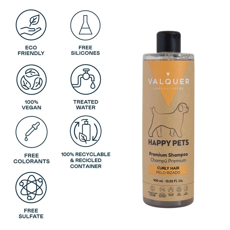 valquer laboratorios Champú Premium para Mascotas de Pelo Rizado - 400 ml Precios de Black Friday